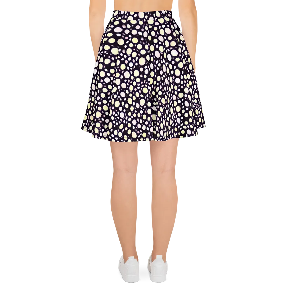 Midnight Pebble on Skater Skirt — Back