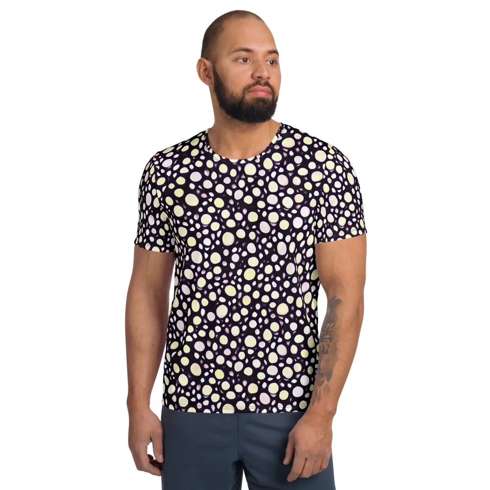 Midnight Pebble on Men's Athletic T-Shirt — Front