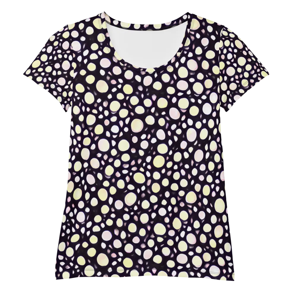 Midnight Pebble on Women's Athletic T-Shirt — Front