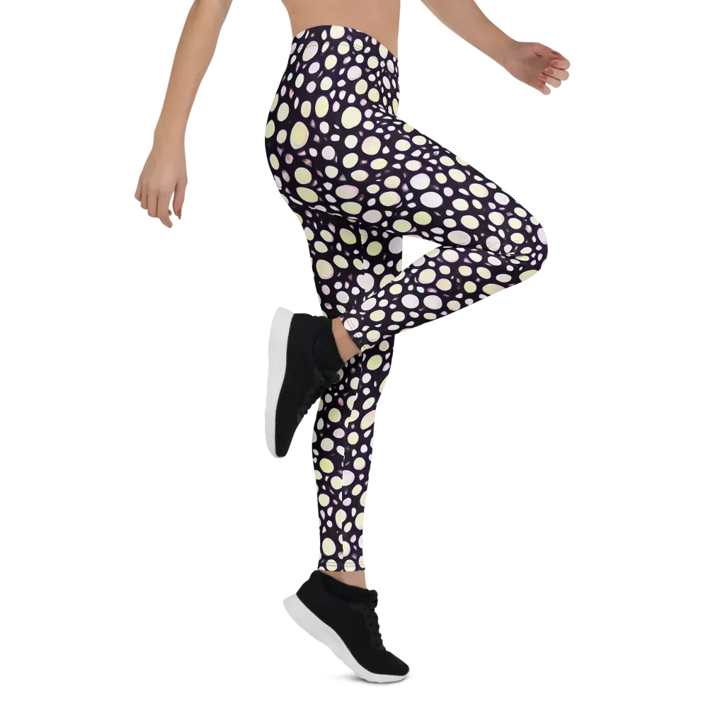 Midnight Pebble on Leggings — Right
