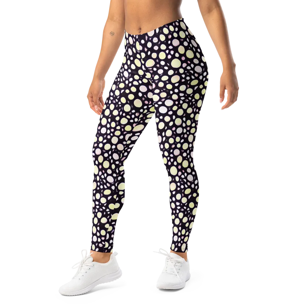 Midnight Pebble on Leggings — Left Front
