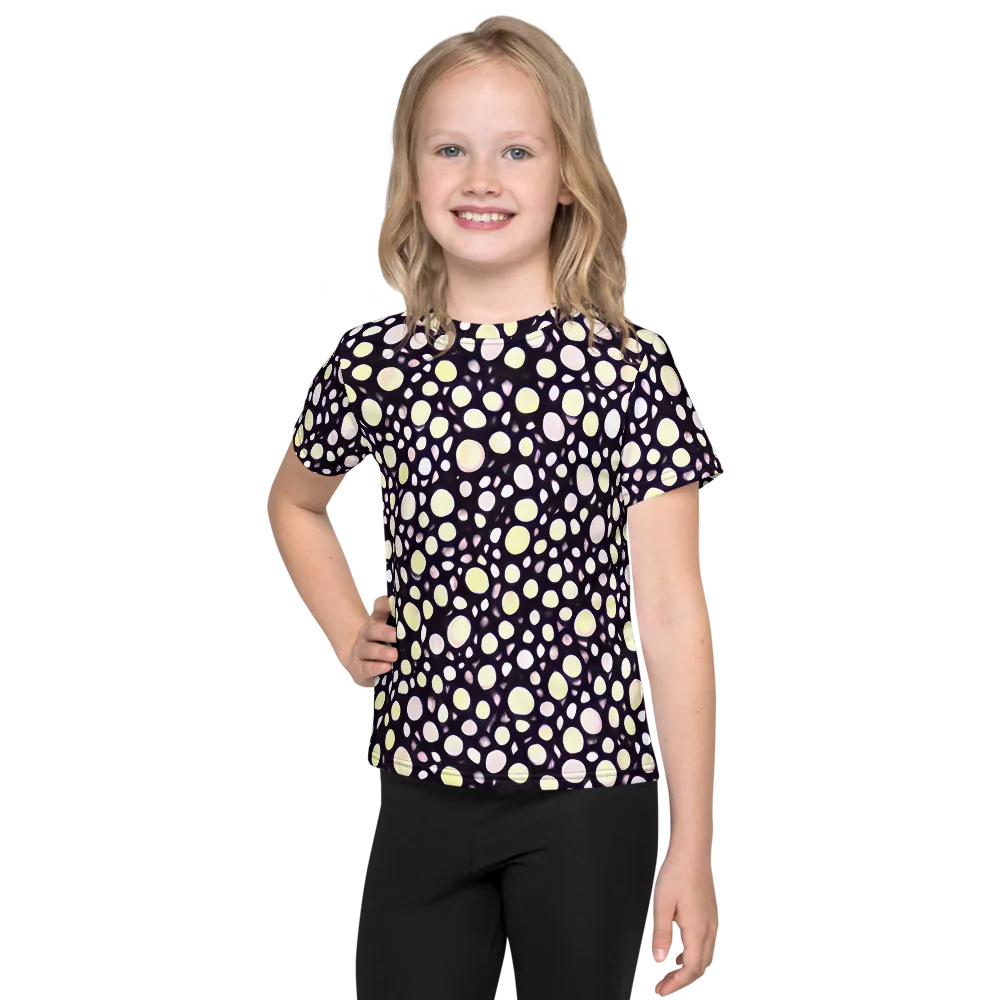 Midnight Pebble on Kids Crew Neck T-Shirt — Front