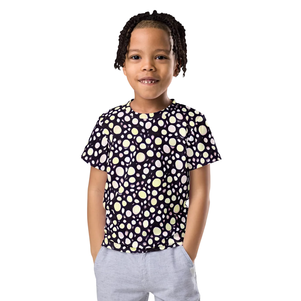 Midnight Pebble on Kids Crew Neck T-Shirt — Front