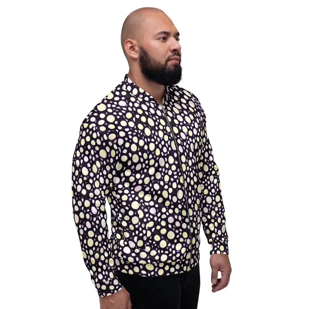 Midnight Pebble on Bomber Jacket — Right