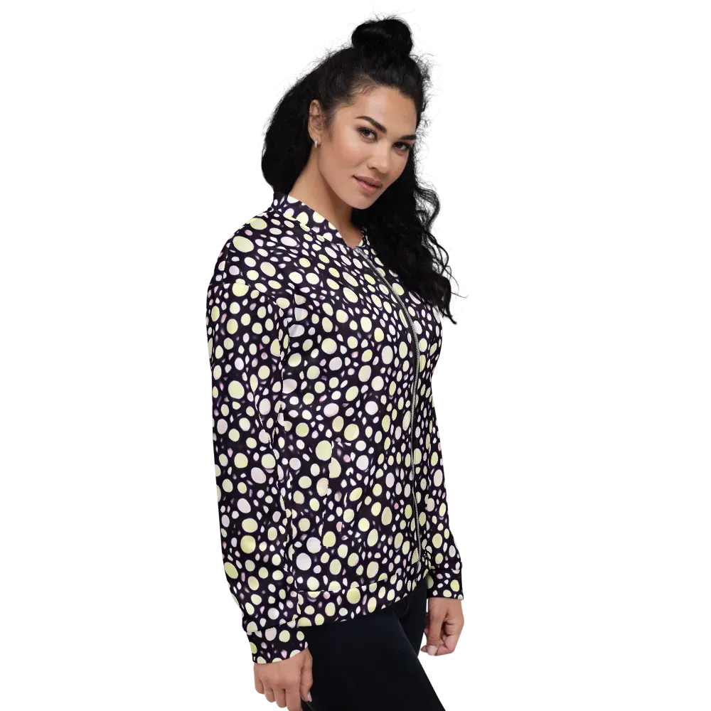 Midnight Pebble on Bomber Jacket — Right