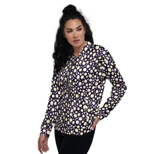 Midnight Pebble on a Bomber Jacket