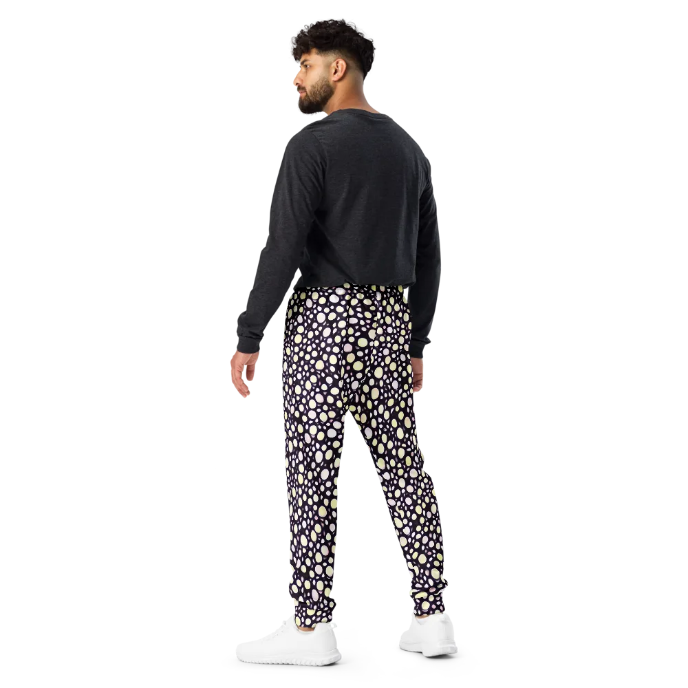 Midnight Pebble on Men's Joggers — Back