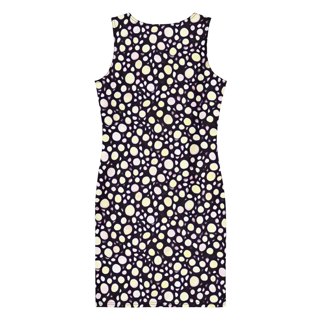 Midnight Pebble on Bodycon Dress — Back