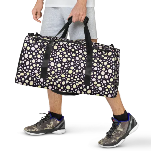 Midnight Pebble on a Duffle Bag