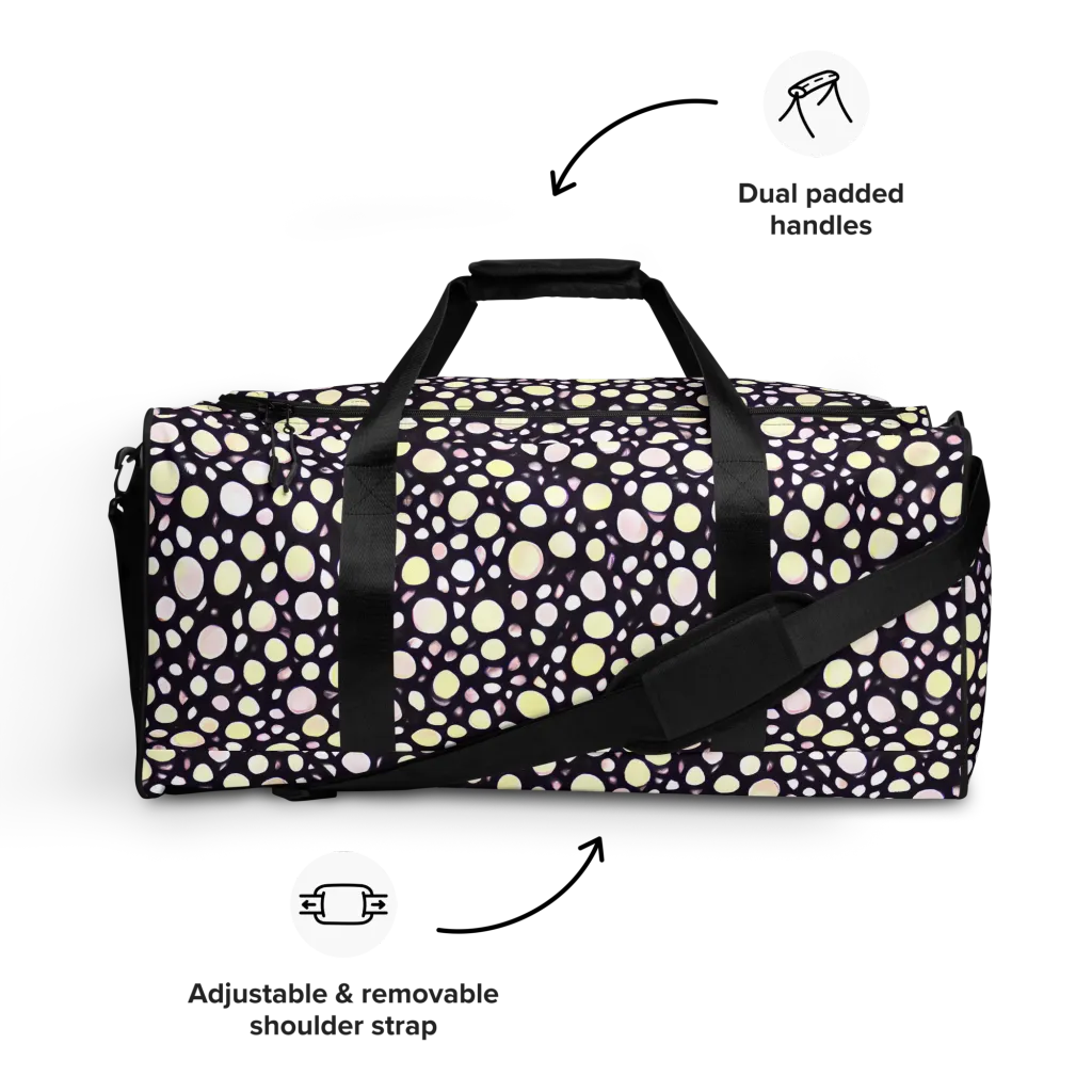 Midnight Pebble on Duffle Bag — Front