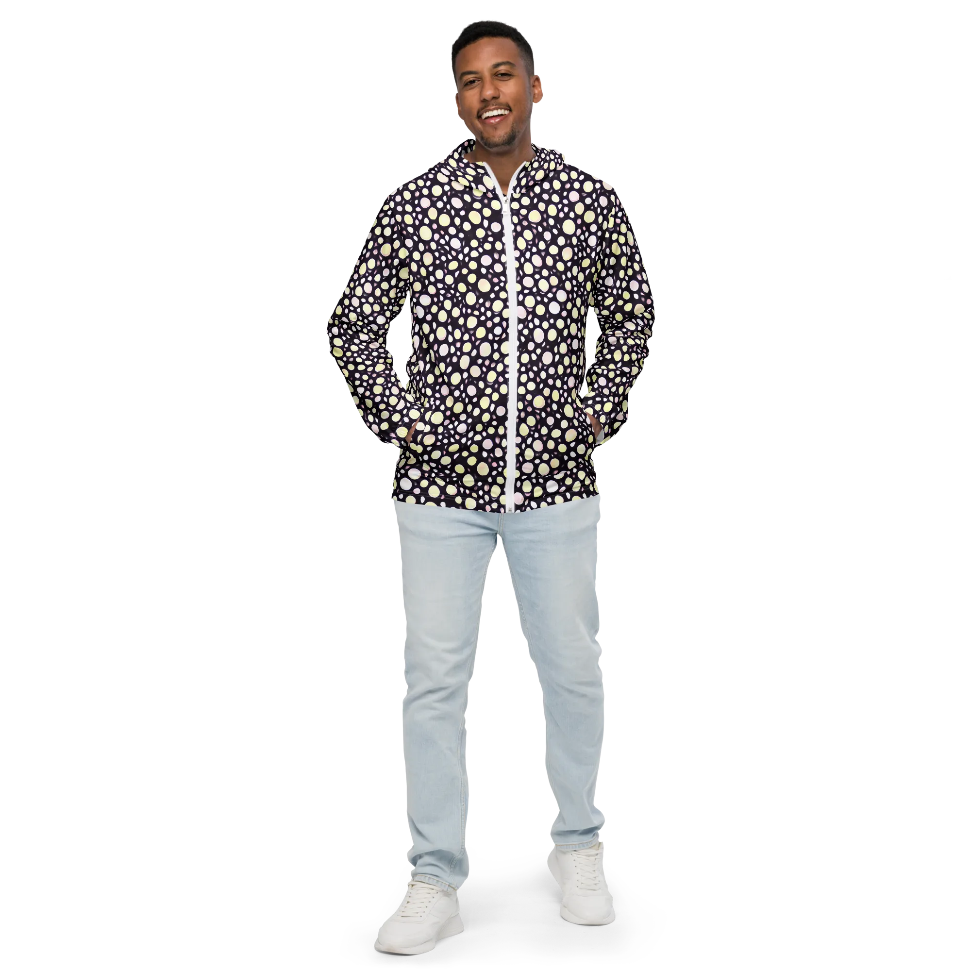 Midnight Pebble on Men's Windbreaker — Front