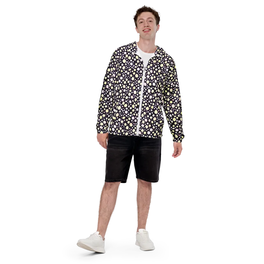 Midnight Pebble on Men's Windbreaker — Front