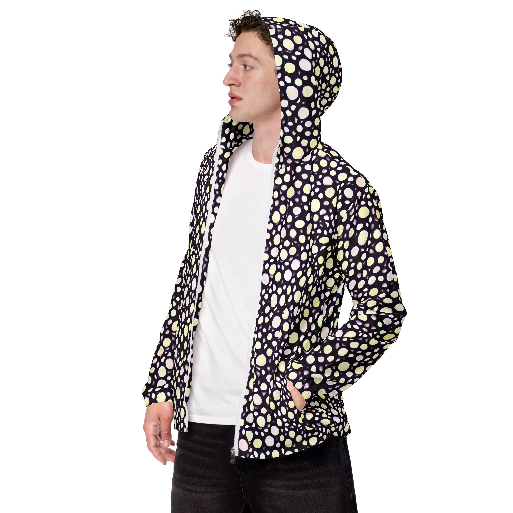 Midnight Pebble on Men's Windbreaker — Left Front