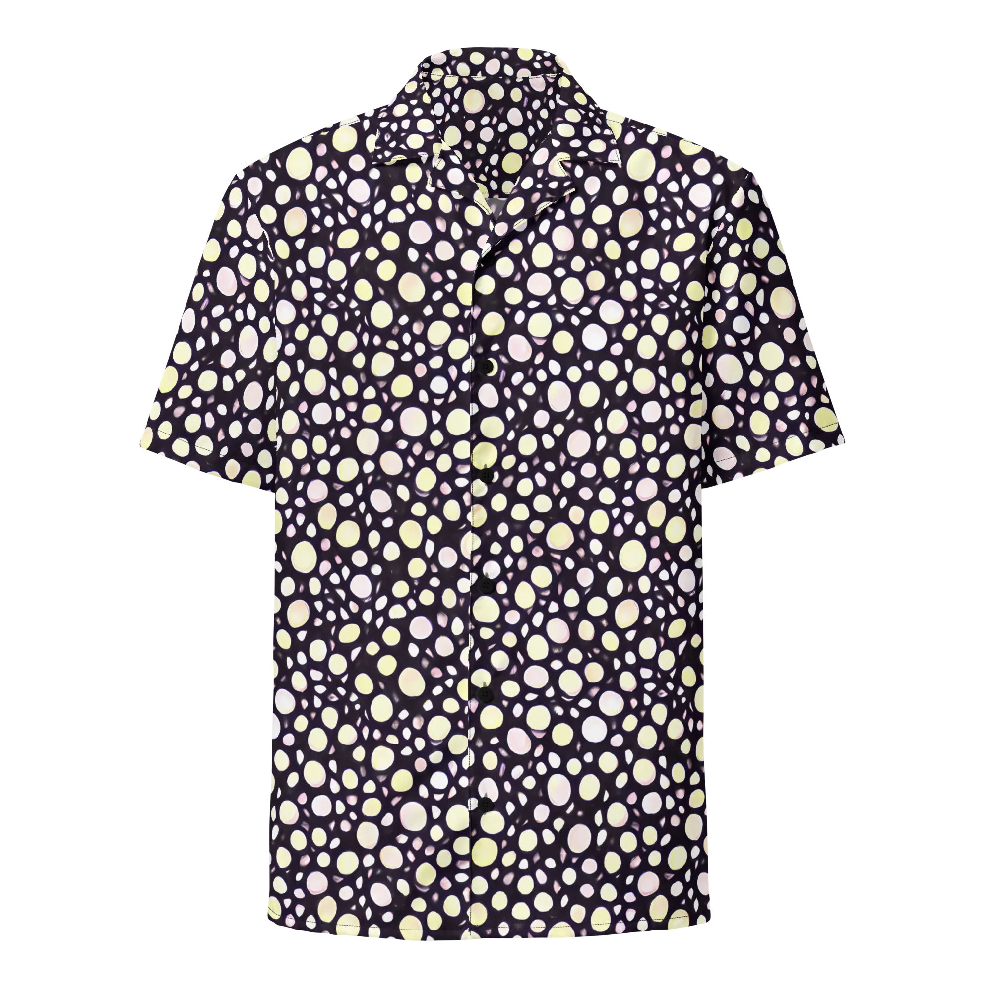 Midnight Pebble on Button Shirt — Front