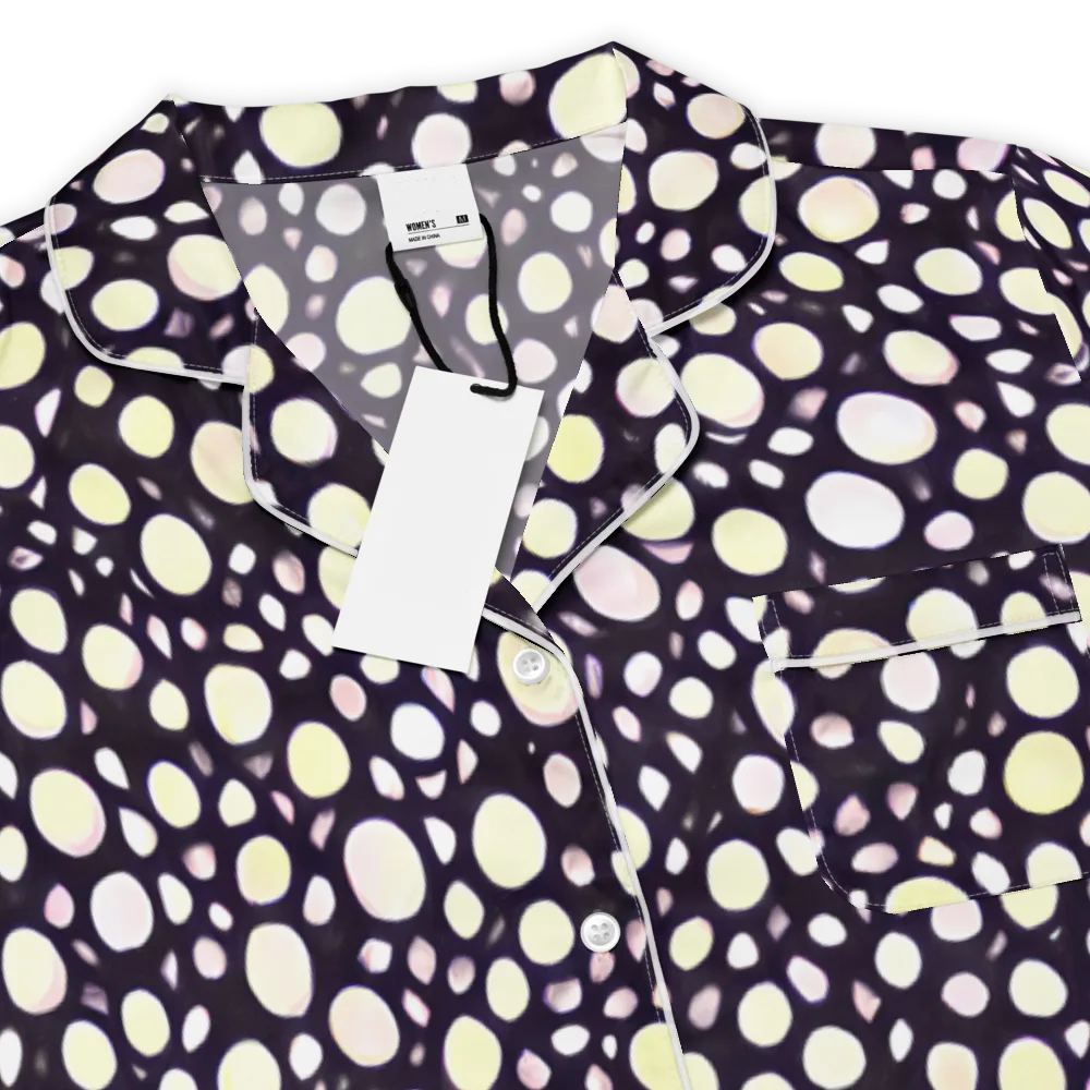 Midnight Pebble on Women's Short Sleeve Pajama Top — Product details
