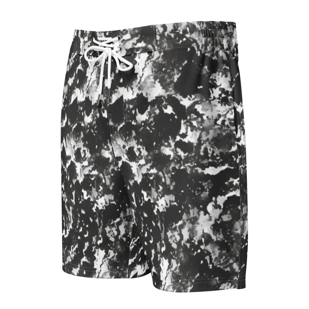 Monochrome Rift on Men's Board Shorts — Front