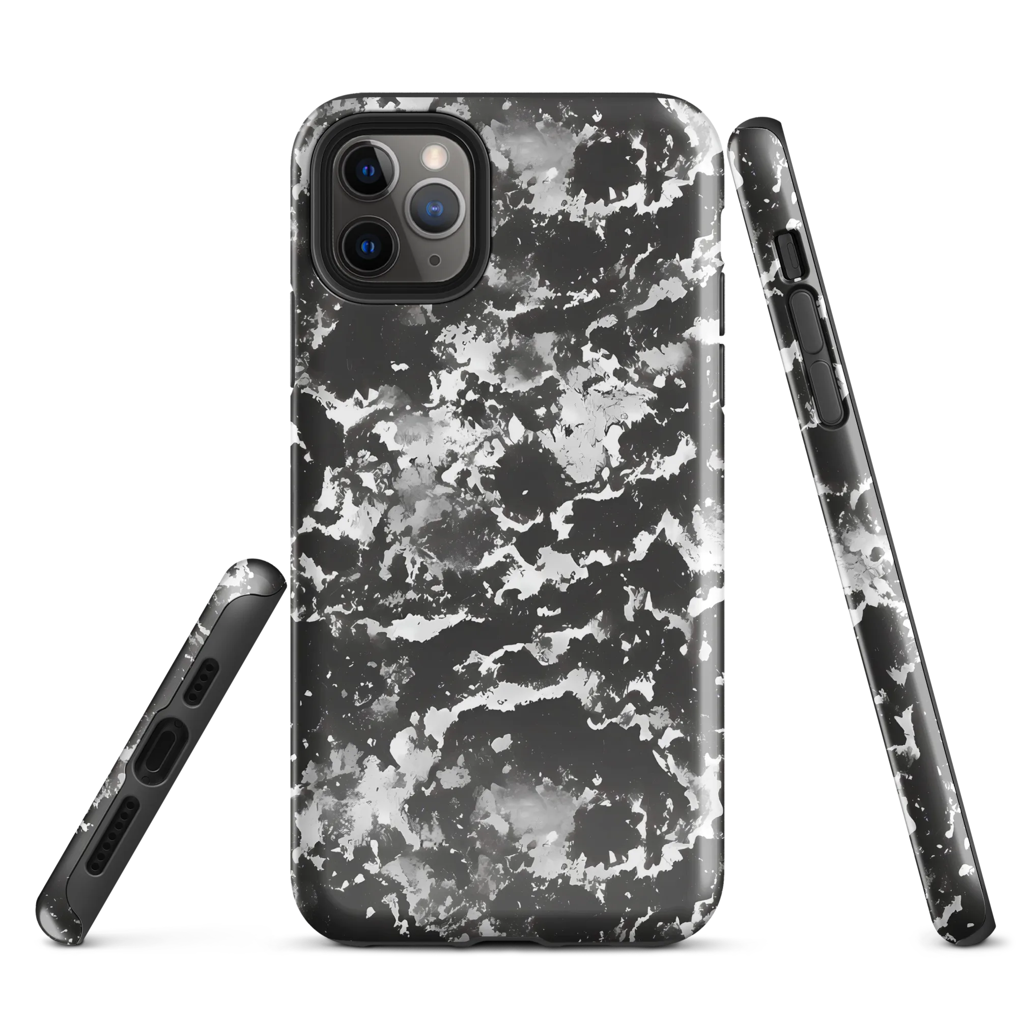 Monochrome Rift on Tough Case for iPhone® — Front