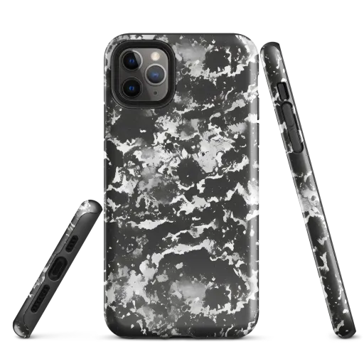 Monochrome Rift on a Tough Case for iPhone®