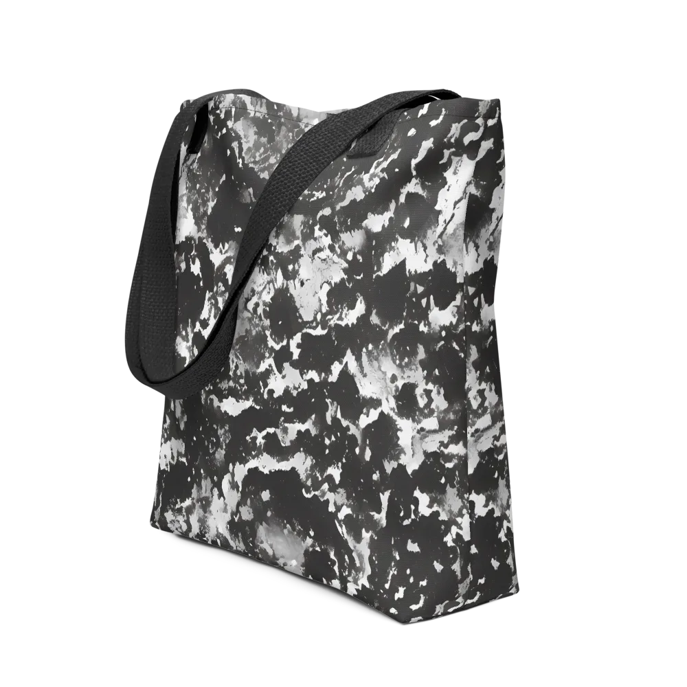 Monochrome Rift on Tote Bag — Front