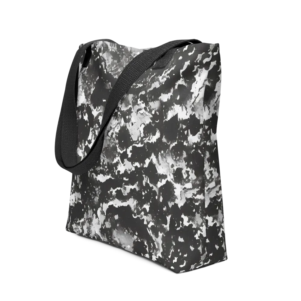 Monochrome Rift on Tote Bag — Front