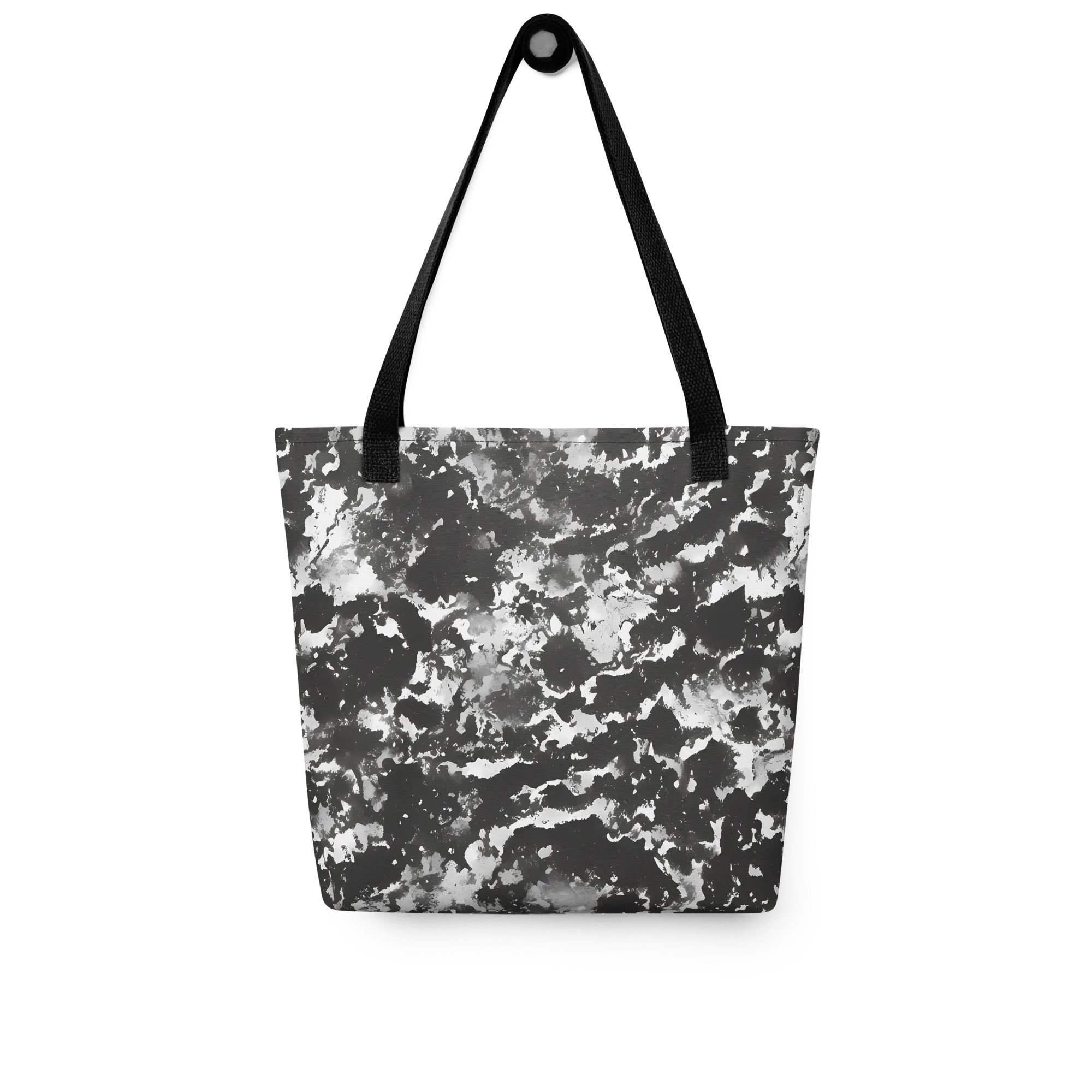 Monochrome Rift on Tote Bag — Front