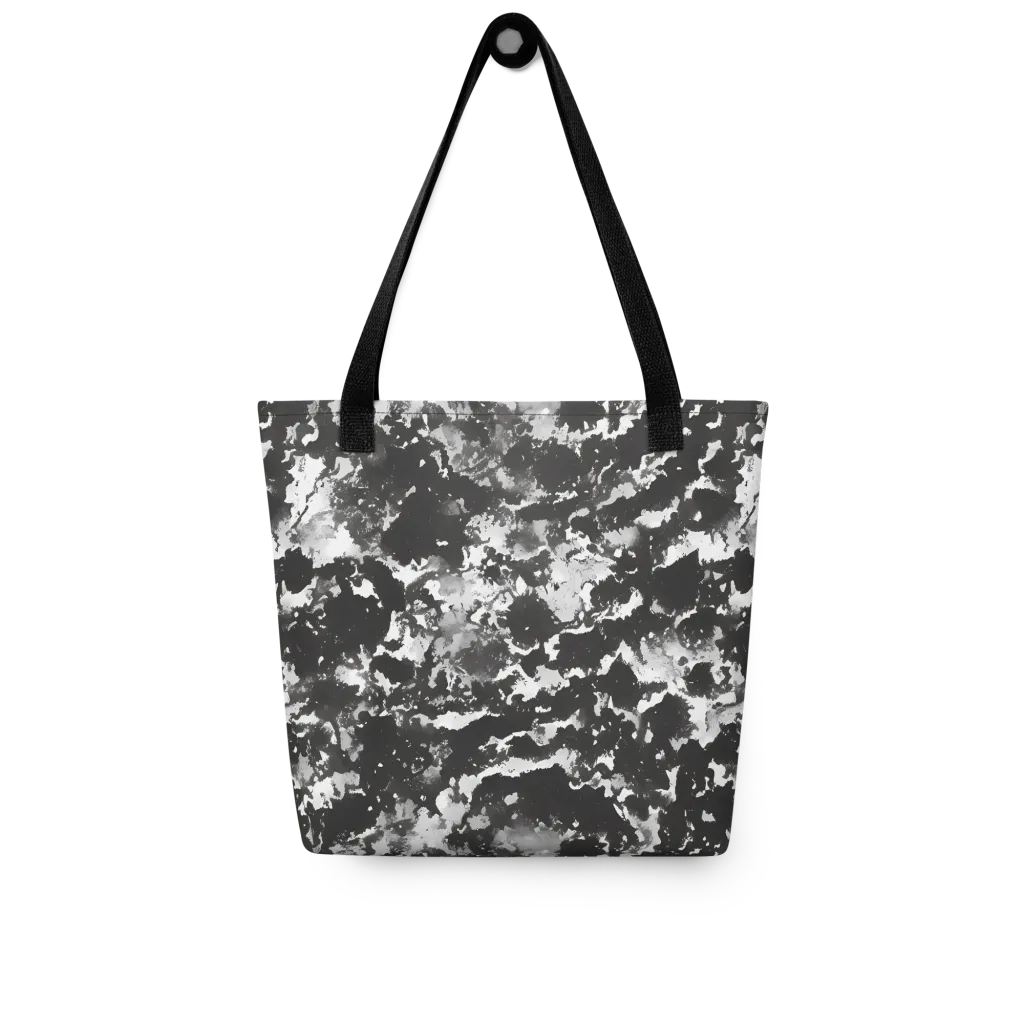 Monochrome Rift on Tote Bag — Front
