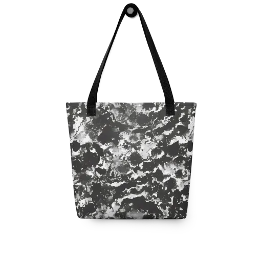 Monochrome Rift on a Tote Bag