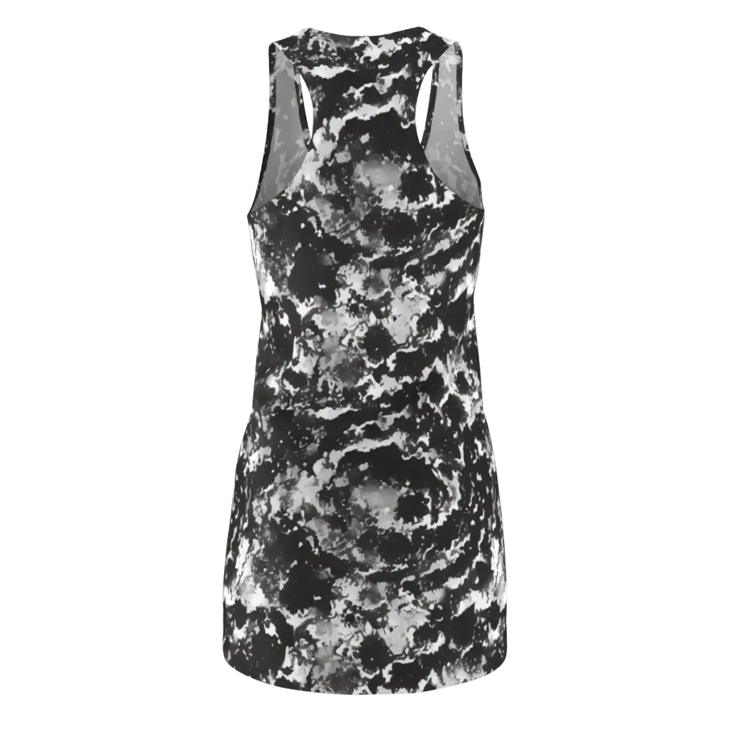 Monochrome Rift on Racerback Dress — Back