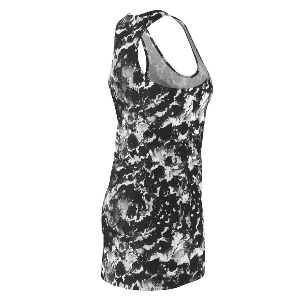 Monochrome Rift on Racerback Dress — Back Side