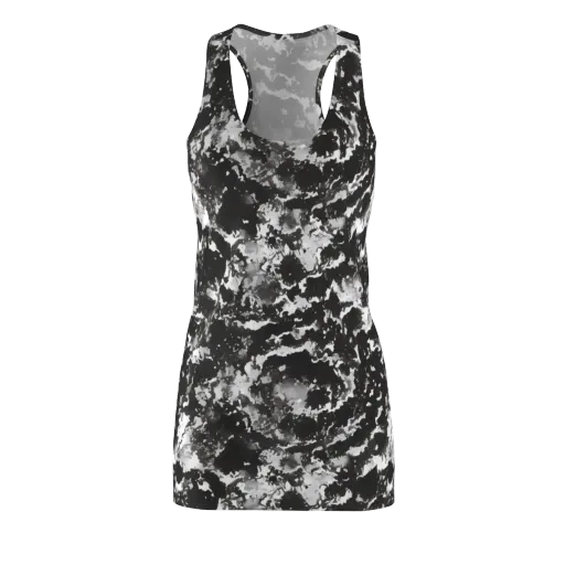 Monochrome Rift on a Racerback Dress