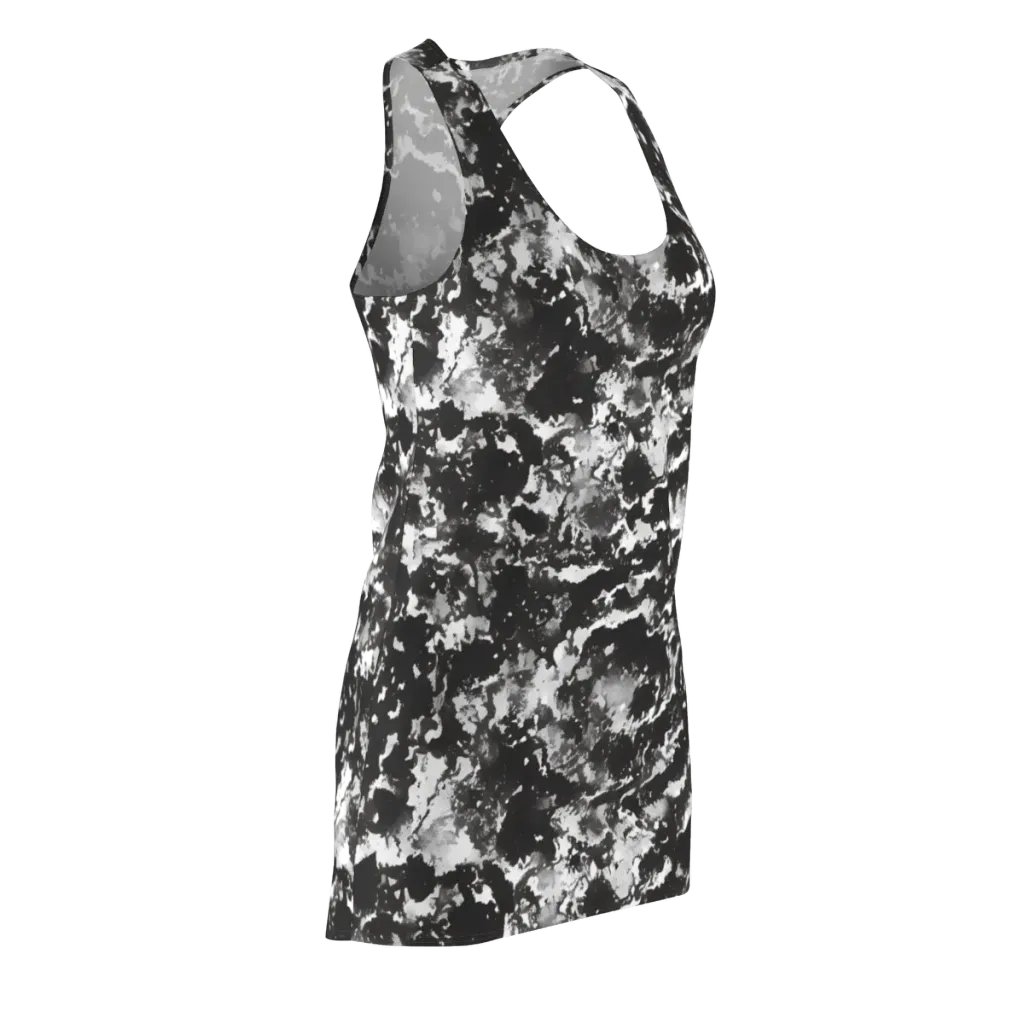Monochrome Rift on Racerback Dress — Front Side