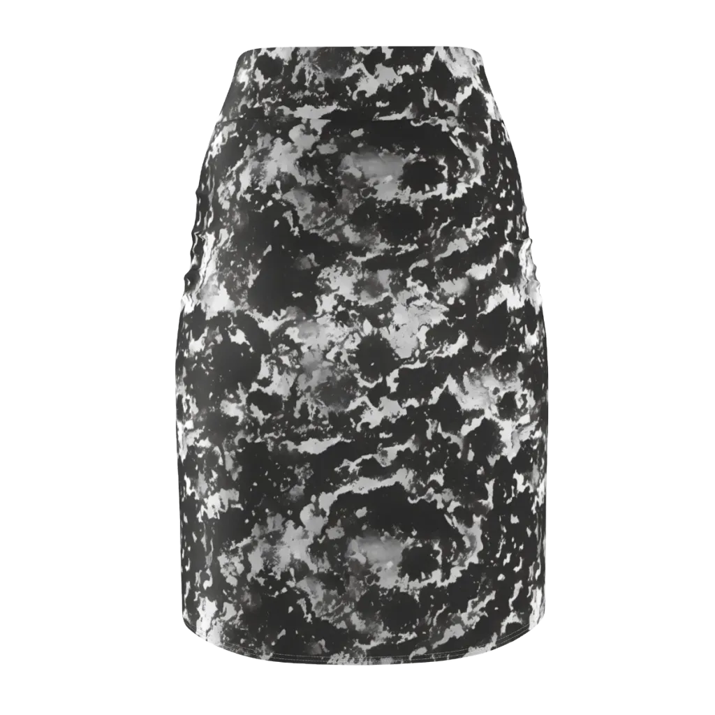 Monochrome Rift on Pencil Skirt — Back