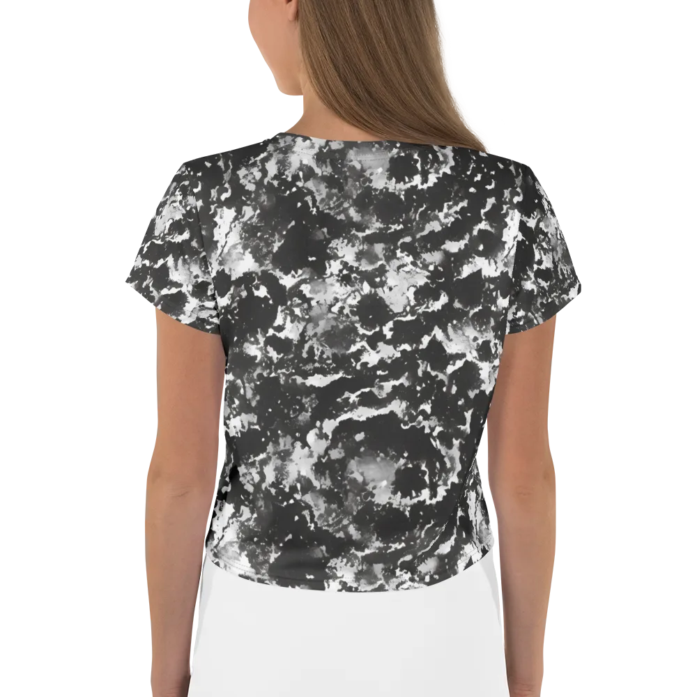 Monochrome Rift on Crop Tee — Back