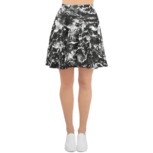 Monochrome Rift on a Skater Skirt