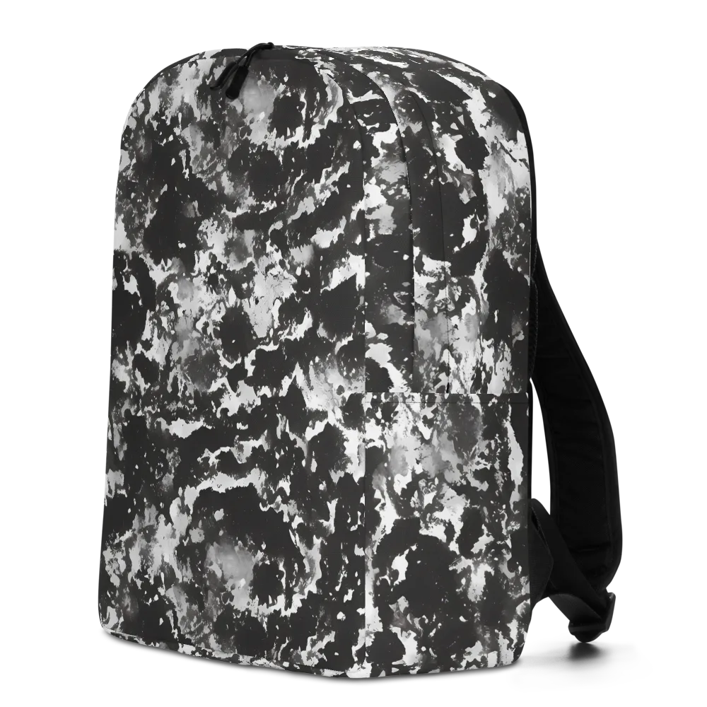 Monochrome Rift on Minimalist Backpack — Left