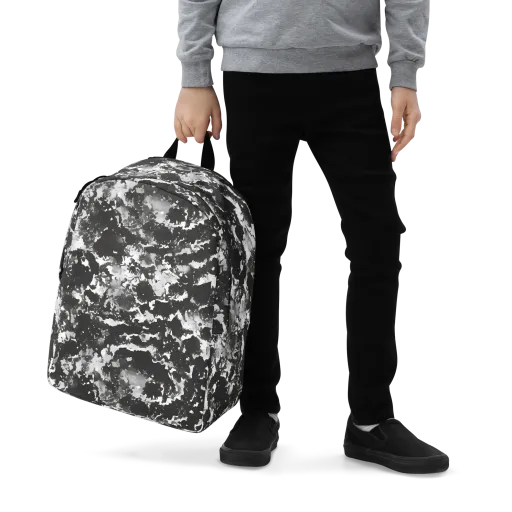 Monochrome Rift on a Minimalist Backpack