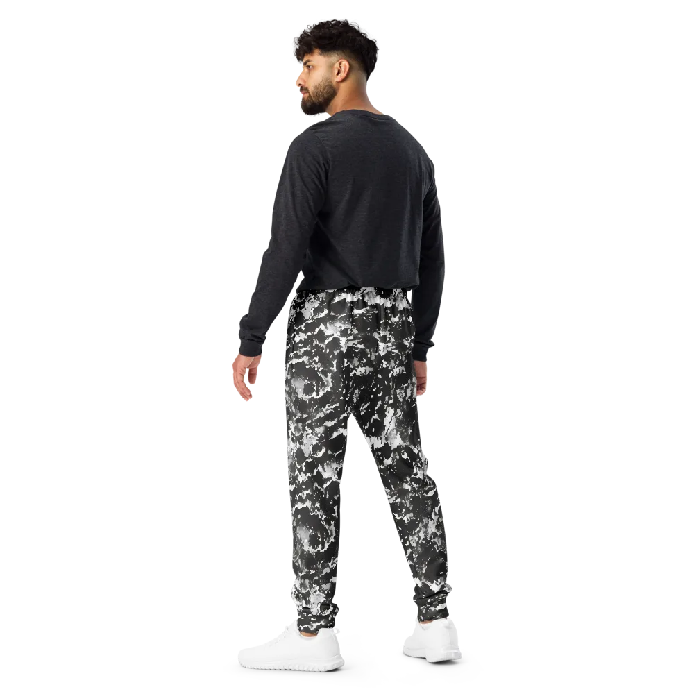 Monochrome Rift on Men's Joggers — Back