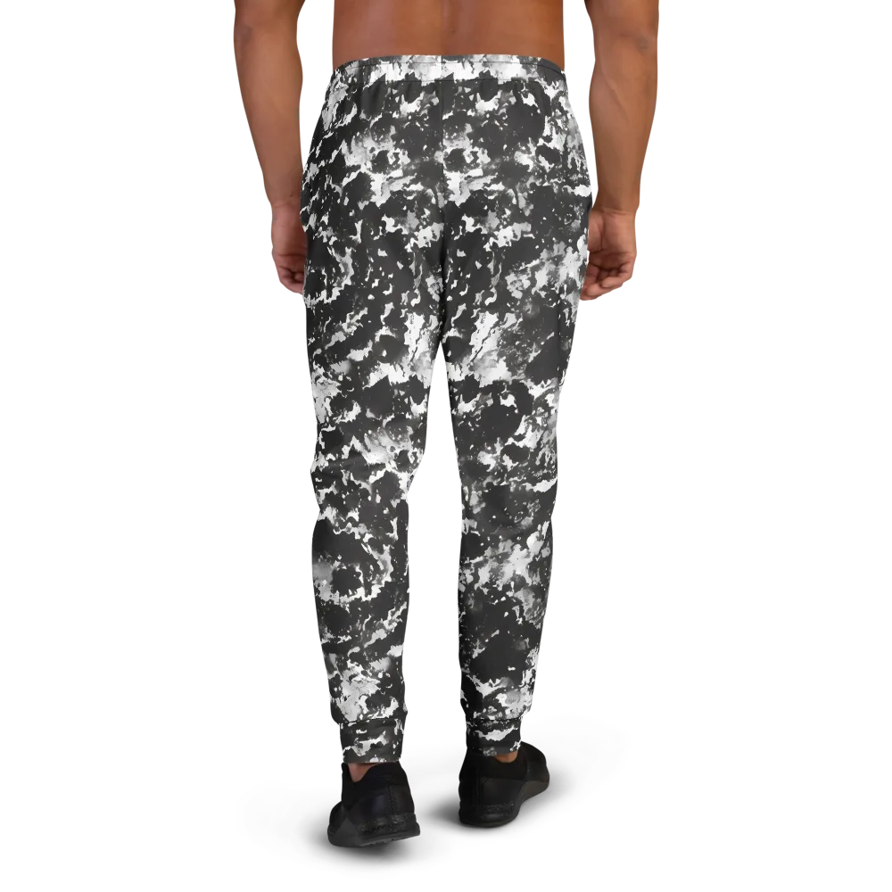 Monochrome Rift on Men's Joggers — Back
