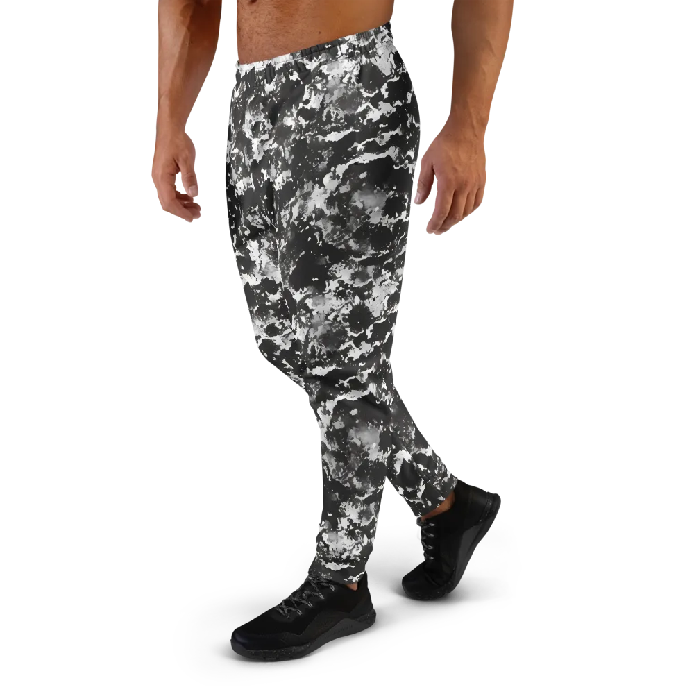 Monochrome Rift on Men's Joggers — Left