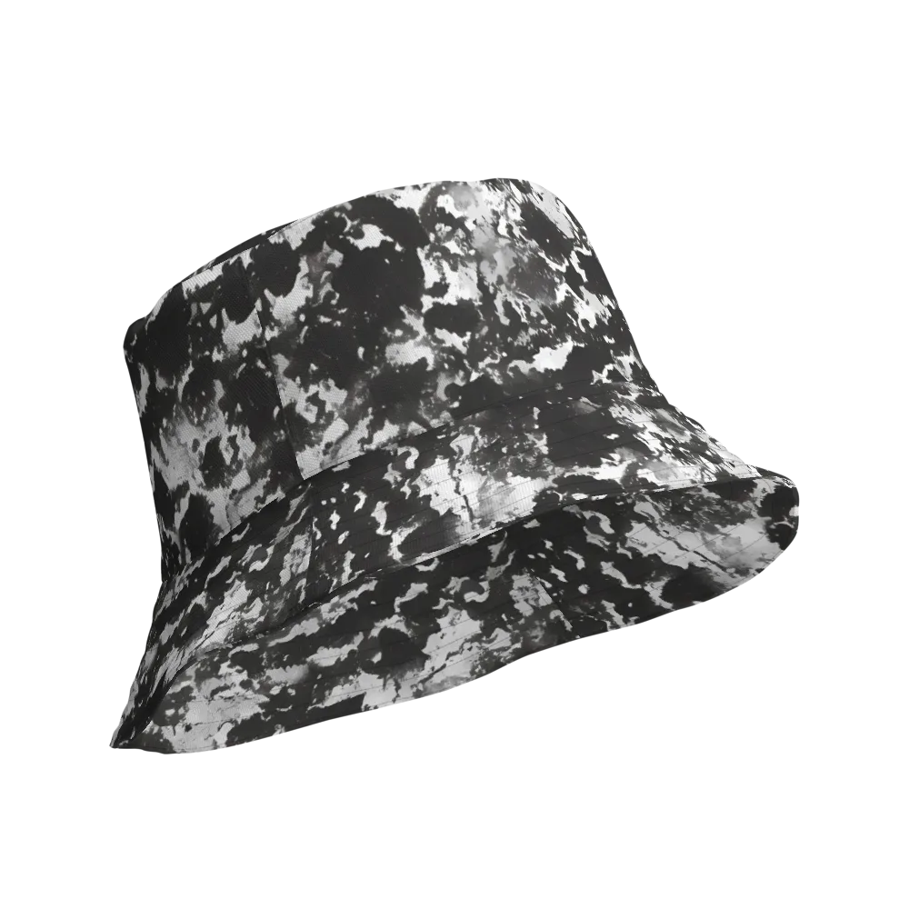 Monochrome Rift on Reversible Bucket Hat — Product details Outside