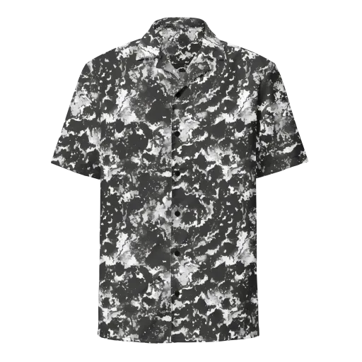 Monochrome Rift on a Button Shirt