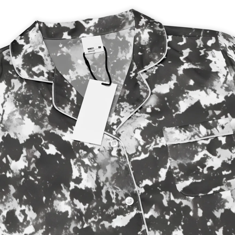 Monochrome Rift on Women's Short Sleeve Pajama Top — Product details