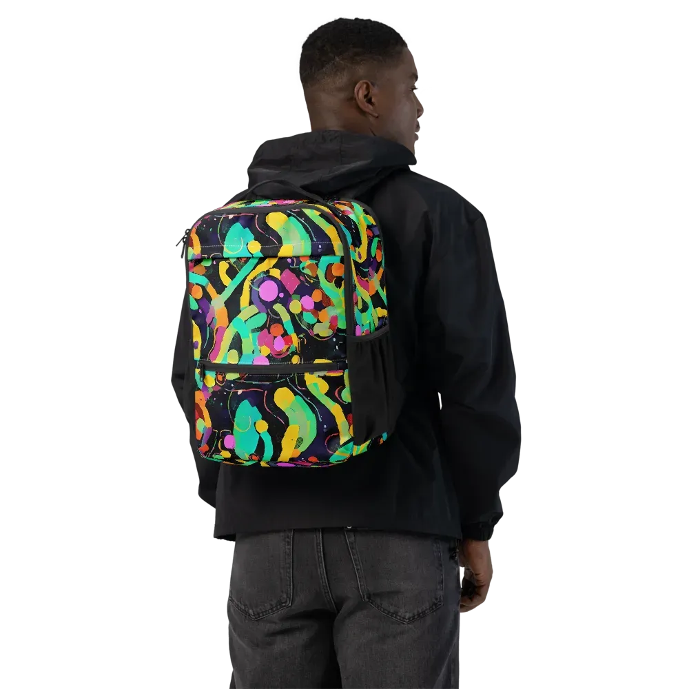 Neon Kinetic on Utility Backpack — Back