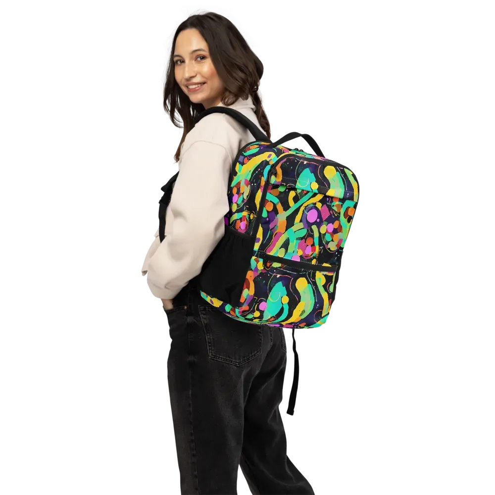 Neon Kinetic on Utility Backpack — Back