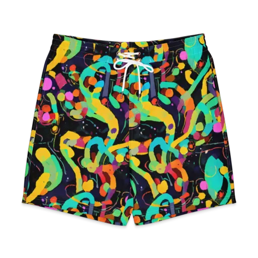 Neon Kinetic on a Men's Board Shorts