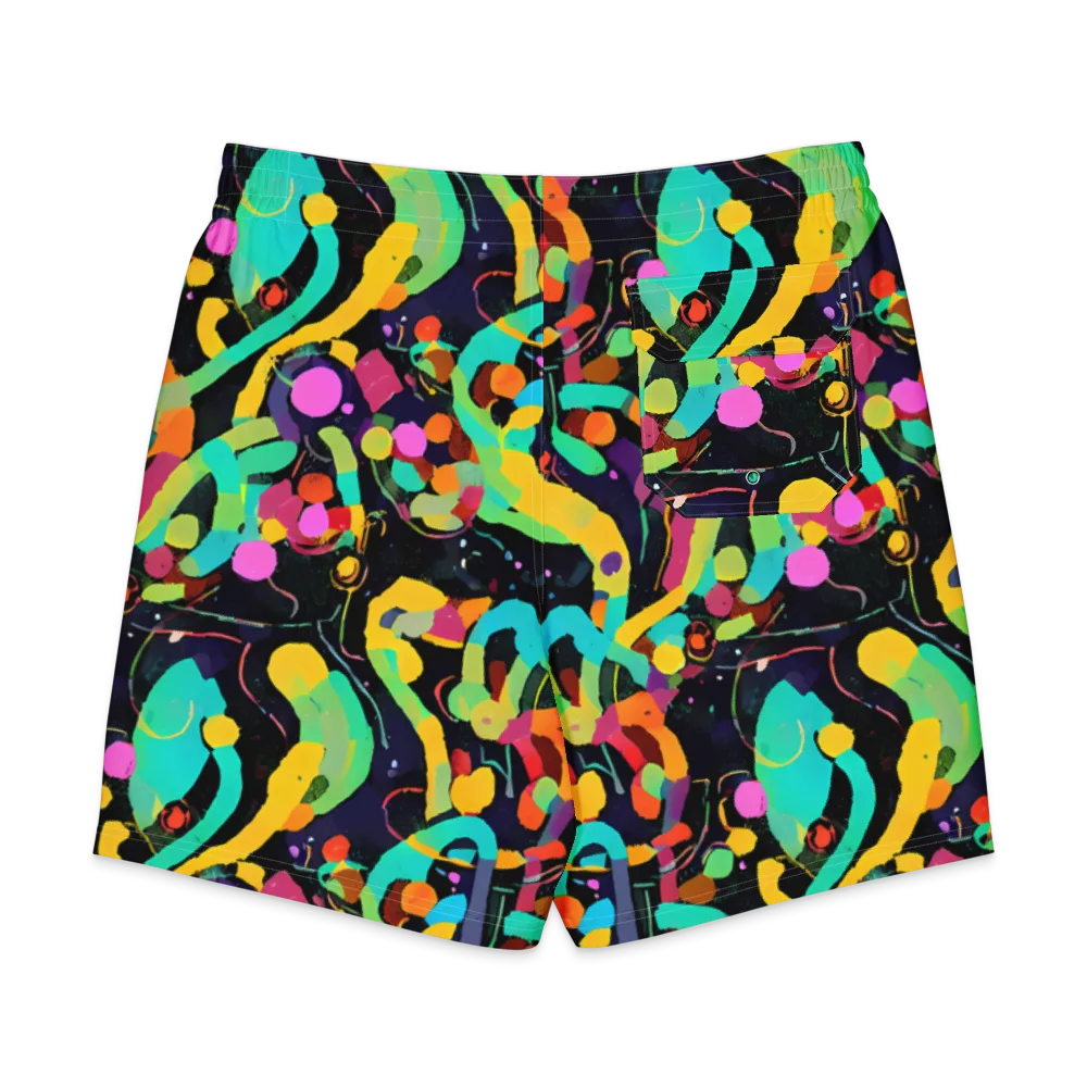 Neon Kinetic on Men's Board Shorts — Back