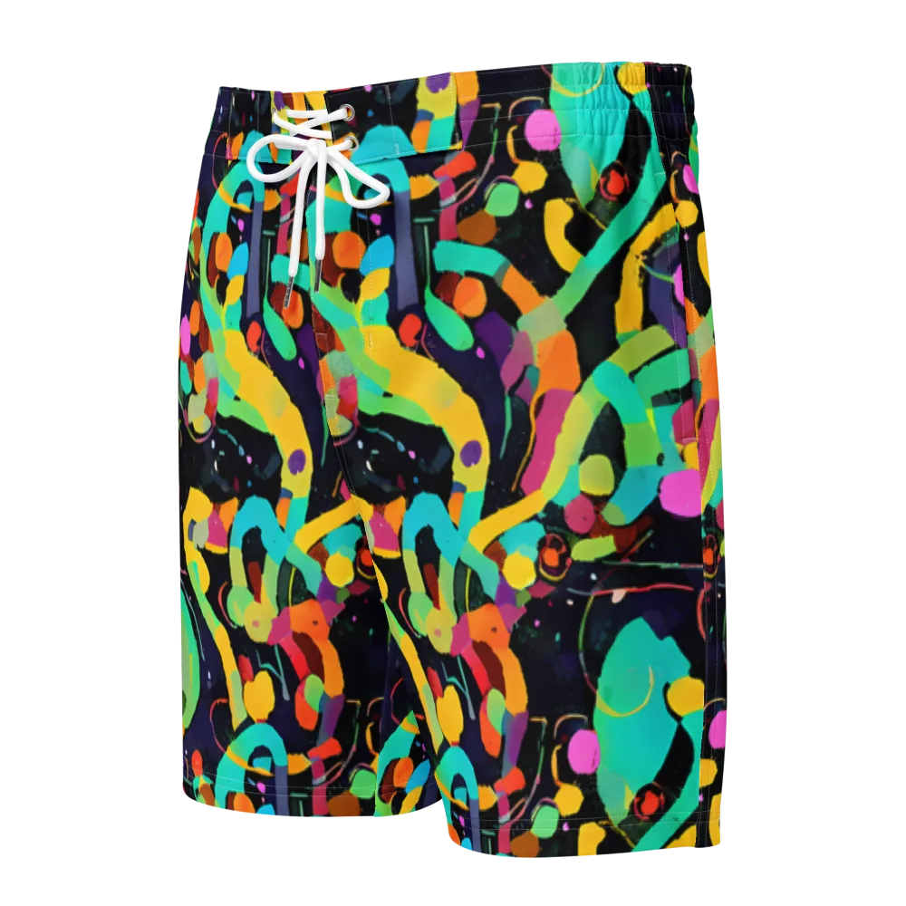Neon Kinetic on Men's Board Shorts — Front
