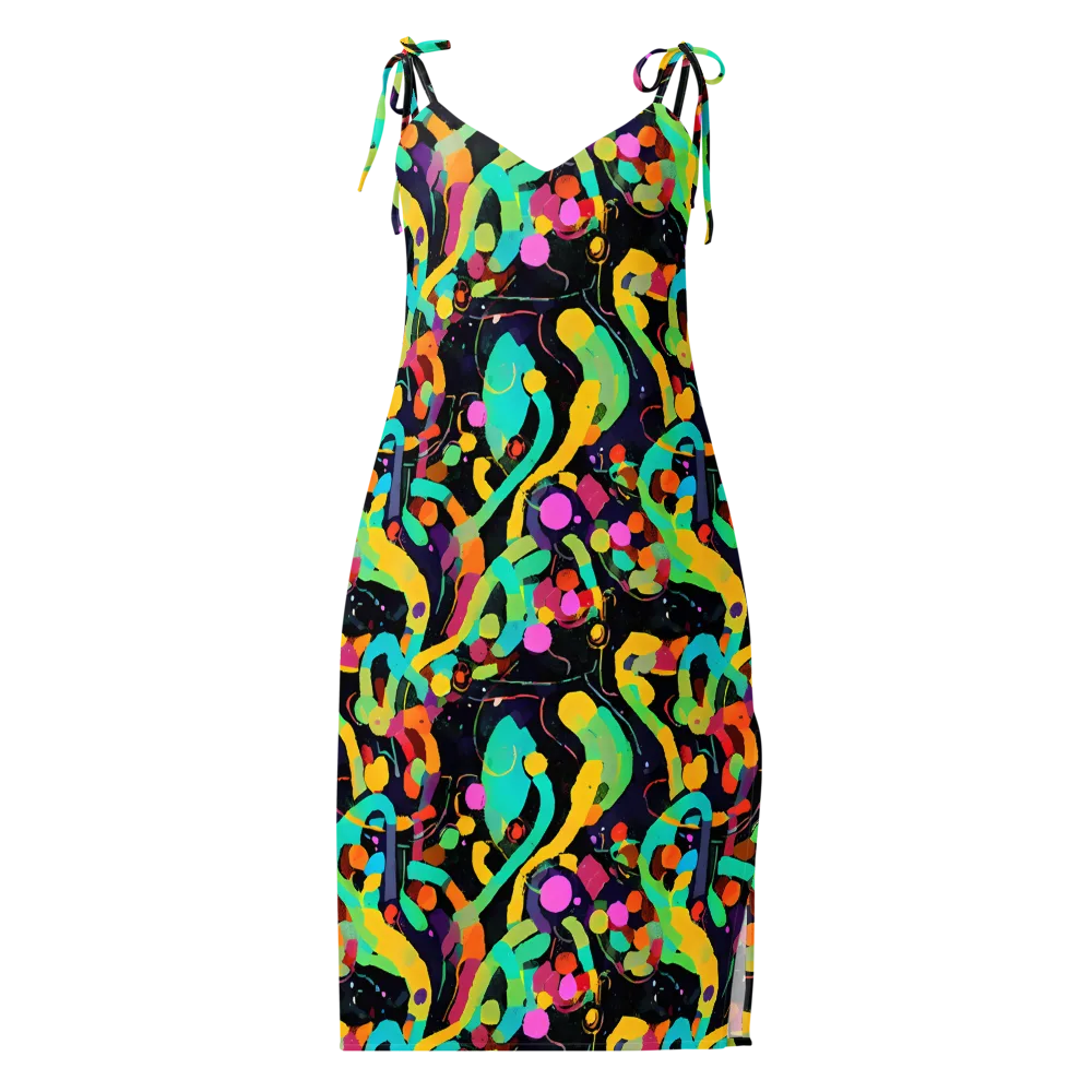 Neon Kinetic on Slip Dress — Front