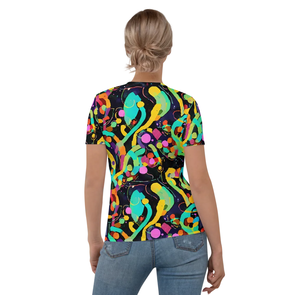 Neon Kinetic on Women's Crew Neck T-Shirt — Back