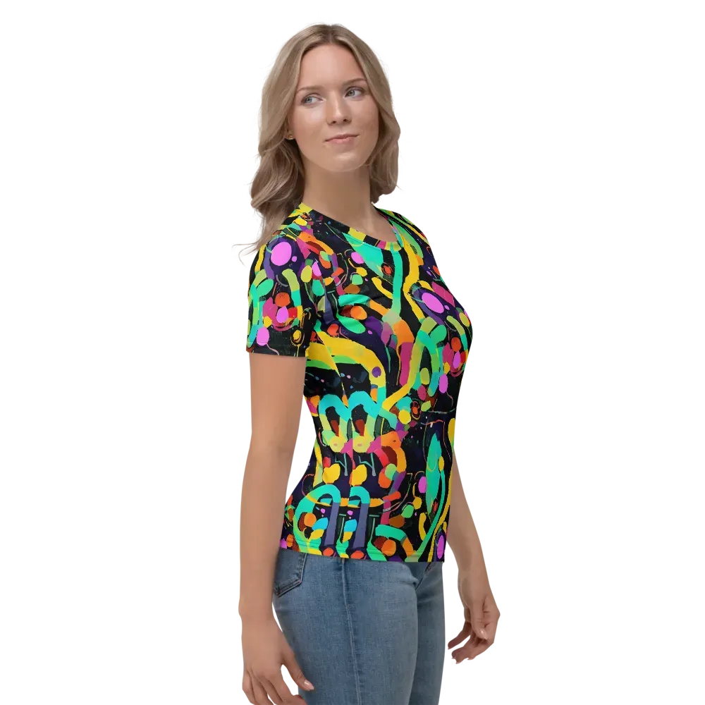 Neon Kinetic on Women's Crew Neck T-Shirt — Right
